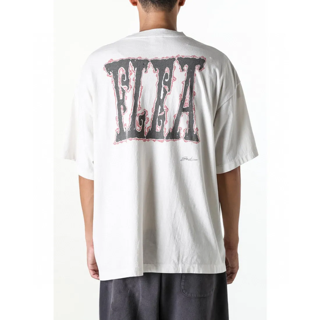 CACTUS PLANT FLEA MARKET x SAINT Mxxxxxx SUN SS TEE/WHT CPFM joint model Four-eye sun printed short sleeves Off-white S-XL Cylindrical fabric without side seams 220g high weight OE yarn ⚠️Note: It is almost meaningless if it is not a cylindrical fabric Customized CPFM joint main mark/wash mark/little angel anti-counterfeiting label Original-level printing factory Top purchasing level